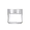 Botella de Vidrio Transparente para Crema de 100g Botella para Crema Facial de 50g Botella de Alta Gama para Crema de Ojos Frasco para Mascarilla Facial Cosméticos Sub-Embotellado Ecológico