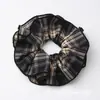 Scrunchie de Tecido Estilo Britânico Clássico Xadrez Elegante Versátil Para Coque Acessório de Cabelo Feminino de Alta Qualidade