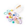 Gomas para el pelo de niños de colores caramelo con forma de oso, Bandas para el pelo de bebé, Caja de Gomas de pelo de colores, Bandas elásticas, Oso con lazo, Accesorios para el pelo de oso