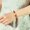Estambres de Rosa 0.8 Polen Puro Amuletos de Incienso de Círculo Único, Fragancia Elegante, Pulsera de Medicina Tradicional China Pura