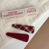Grampo de Cabelo de Tecido Xadrez Vermelho de Ano Novo com Acabamento de Luxo, Presilha Lateral para Mechas, Presilha para Cabelo Liso, Acessório de Cabelo