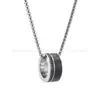 Collar de la Suerte con Cuentas de Doble Anillo de Cristal Swarovski, Pulsera Entrelazada de Cristal Swarovski, Pendientes, Anillo para Mujer