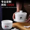 Olla de Cerámica de Porcelana de Magnesio Blanca con Tapa para Cocinar Huevos al Vapor y Estofar Nido de Pájaro, Adecuada para Uso en Hoteles y Restaurantes, Venta al por Mayor