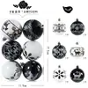 Navidad 52 Bolas de Plástico Pintadas con Forma Especial Galvanizado Navideño Set de Decoración para Árbol de Navidad Adornos Colgantes Bolas de Navidad