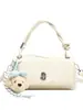 2026 Nuevo Estilo Bolso Pequeño Sencillo con Patrón de Lichi para Mujer, Bolso de Mano de Almohada de Gama Alta, Bolso de Hombro Cruzado Texturizado de Principios de Primavera