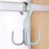 Gancho Criativo Rotativo de Quatro Garras para Bolsa, Cabide para Chinelos e Gravatas, Cabide para Lenços e Chapéus, Cabide de Plástico