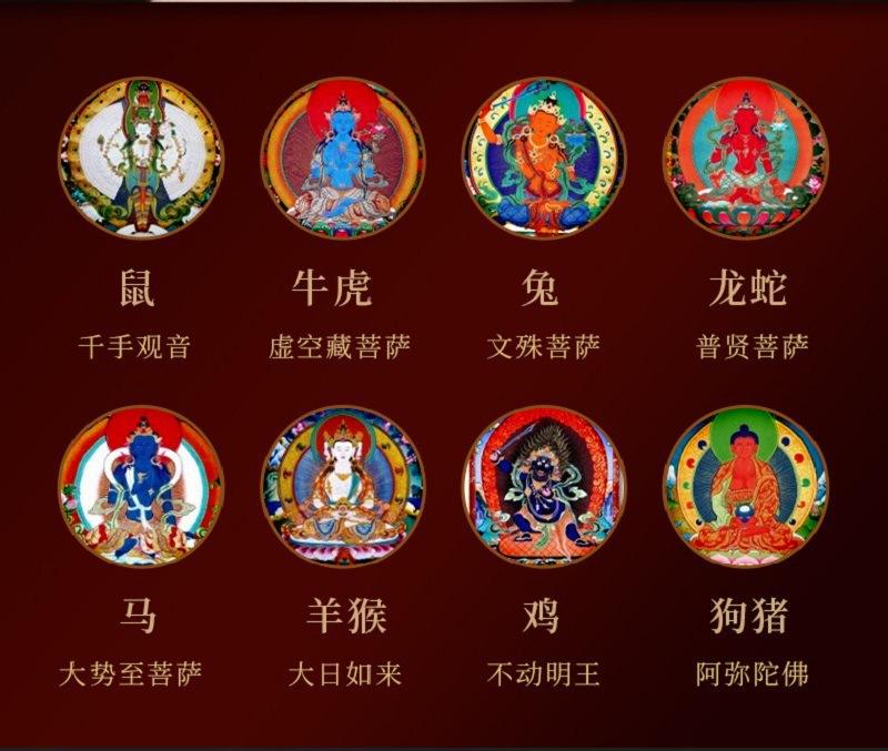 智贝详情图_3朱砂本命佛唐卡手链本命年十二生肖守护神小圆满紫