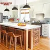 Gabinetes de Madera Maciza Personalizados para Toda la Casa Estilo Shaker Americano Gabinetes de Cocina Europeos Decoración con Pintura de Color Puro Hechos a Medida en General