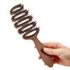 Pente de escova de pinha para alisar cabelos de mulheres, ferramenta de modelagem de cabelo fofo 2 em 1, pente com cabeça para cuidados com os cabelos e massagem