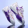 Zapatos de Fútbol Profesionales Largos con Tacos para Niñas, Estudiantes de Primaria, Entrenamiento de Competición, Tacos para Césped de Niñas, Antideslizantes