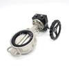 Válvula de Mariposa Tipo Wafer con Sello Suave de Acero Inoxidable 304316L Disco de Turbina D371X-16P Placa de Titanio Desulfuración Dn46581002