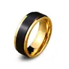 Anéis Masculinos e Femininos Steel Warrior Novo Aço Inoxidável Letra Viking Moda Europeia e Americana Aço Titânio Bicolor Anel de Cola