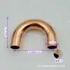 Soldadura de Tubería de Cobre en Forma de U Engrosada con Doblez Pequeño en U a 180 Grados, 7-54mm Accesorios de Refrigeración para Aire Acondicionado