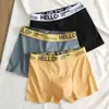 Cueca Box Masculina Estudantes Masculinos Respirável Tendência Tamanho Grande Calças Juventude Esportes Personalizado Quatro Cantos Shorts