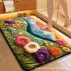 Alfombrillas de Suelo Estilo Lana Transfronterizas para Baño del Hogar, Impermeables, Antideslizantes, Alfombrillas Resistentes al Desgaste y de Fácil Cuidado para Cocina, Disponibles para Venta al por Mayor