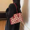 Nova Bolsa Nacional Estilo Chinês para Mulheres, Novo Modelo 2026, Bolsa de Ombro com Caractere Duplo da Felicidade Vermelho, Grande Capacidade para Casamento, Bolsa de Noiva e Madrinha