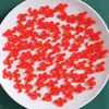 Accesorios de Resina Adornados Rojo y Verde Navideño Pegamento de Crema Casero Material para Pasador de Pelo Agujero Zapatos Imán de Refrigerador