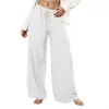 Amazon Ropa de Mujer Transfronteriza 2026 Primavera Nuevo Estilo Europeo y Americano Holgado Algodón Lino Arrugado Casual Holgado Pantalones Largos para Mujer