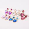 Pendientes Rosas de Amor Exagerados de Europa y Estados Unidos Pendientes Joya de Moda de Alto Sentido para Mujer Pendientes Estilo Celebridad Caliente Venta al por Mayor