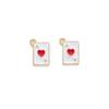 Accesorios de Joyería DIY Corazón Corazón Naipe Aleación Goteo de Aceite Colgante Collar Colgante Accesorios Yiwu Colgante