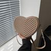 Bolso pequeño de estilo coreano, sencillo, estilo occidental, de color liso, para mujer, novedad de verano 2024, bolso bandolera de calidad, bolso de amor para mujer.