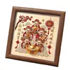 Dios de la Riqueza Bendición de la Fortuna Serie Pintura de Perlas DIY Vestíbulo Festivo Sala de Estar Año Nuevo Mesa Decorativa Pintura Adorno