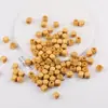 Atacado 10mm Quadrado Arredondado Retrô Contas de Madeira Contas Soltas Corrente de Celular Feita à Mão DIY Materiais para Joias Acessórios Pequenos
