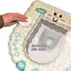 Tapete de Inodoro Impermeable Eva Lavable Cuatro Estaciones Universal Funda de Asiento de Inodoro Hogar Antibacteriano Adhesivo Lindo Anillo
