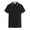 Camisa polo de hielo ropa de trabajo verano holgada manga corta cuello de solapa camisa publicitaria con impresión camisa cultural corporativa bordado