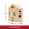 Casa de Cartón Modelo para Niños Ensamblada a Mano DIY Juguete de Cartón Casa para Graffiti Pueblo de Ensueño Guardería Creación Ambiental