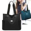 Bolso de hombro sencillo para mujer, combinable, de gran capacidad, con múltiples bolsillos, moderno, tipo momia, de tela Oxford, tipo tote.
