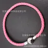 Pulseira de corda de couro de aço inoxidável pulseira de corda vermelha moda tendência cinto de corda de mão novo mais vendido joias DIY vendas diretas da fábrica