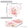 M10010 Menina de Desenho Elfo Lua Estrela Borboleta Adesivos de Parede Quarto Infantil Casa Fundo Decorativo Autoadesivo Adesivo de Parede