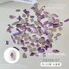Joyería para Uñas Especial con Fondo Plano Mezclada con Color Champagne Versátil Colorida Gotas de Agua Marquise Rombo Decoración para Uñas Diamante al por Mayor