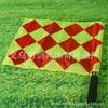 Bandera de patrulla cuadrada grande de acero inoxidable para partidos de fútbol, bandera de corte lateral con mango de esponja, bandera de árbitro, bandera de señal de inicio
