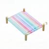 Cama para Perro Estilo Camping, Almohadilla de Hielo, Jaula, Cama para Perro, Extraíble y Lavable, Elevada del Suelo, Pequeño, Mediano y Grande, Cama de Verano para Mascotas, Universal para Todas las Estaciones