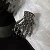 Europeo y Americano Calavera Garra Metal Araña Pinza de Tiburón Grande Accesorios para el Cabello Estilo Oscuro Pinzas para el Cabello Pinza
