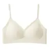 Sujetador Seamless de Espalda en U y Cuello Halter Grande para Mujer, Sujetador Invisible Push-Up para Pecho Pequeño, Sujetador sin Espalda para Mujer