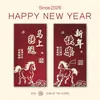 2026 Año Nuevo del Caballo Sobres Rojos de Buena Suerte de Alta Gama Creativos con Estampado Dorado Sobres de Dinero de Suerte para el Festival de Primavera
