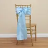 Suprimentos para Casamento: Fitas de Cetim Seladas nas Bordas, Flores Decorativas Verdes e Roxas para Encosto de Cadeira, Capas Elásticas para Cadeira, Laços