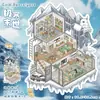 108.0 Pegatinas de Paisajes Grandes Pegatinas de Escenas de Aceite Especiales Pegatinas de Escena de Casa Miniatura 3D Pegatinas para Diario
