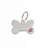 Colar Pet de Vento Coleira Pingente Óleo Gotejante Solas Liga de Zinco Diamante Osso Placa de Identificação Cão Anti-Perda Gravação Presente Criativo