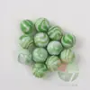 20 Piezas 16mm canicas de vidrio color crema verde sandía 1.6cm blanco porcelana pétalos verdes juguetes nostálgicos
