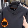Bufanda Collar para Hurón Tejido de Punto Engrosado Nuevo para Hombre Otoño e Invierno Cuello en V Cuello Corazón Forrado de Polar Tejido Cálido Camiseta Interior para Hombre