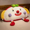 Almofada de Cabeceira em Formato de Palhaço para Leitura, Encosto Grande Macio, Travesseiro de Cama para Dormir, Almofada de Apoio Lombar para Sofá de Escritório