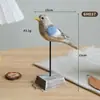 Adornos creativos de pájaros simulados retro americanos decoraciones para el hogar sala de estar mesa de café escritorio manualidades juego de 6 piezas