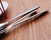 Fabricantes de cucharas engrosadas al por mayor, cuchara de acero inoxidable, cuchara grande, cuchara creativa para niños, postre, cuchara de té pequeña, letras