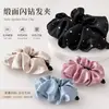 Elásticos de Cabelo com Strass Cruzados Europeus e Americanos, Scrunchies, Faixas de Cabelo de Alto Padrão, Acessórios de Cabelo Estilo Coreano para Mulheres, Elásticos para Rabo de Cavalo, Tendência Quente