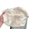 Estilo Japonés 10A Antibacterianas Algodón Puro para Niñas Braguitas para Mujer Florales Transpirables Entrepierna Extendida Tiro Medio Hipster Braguitas para Mujer