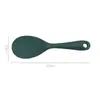 En stock Cuchara de Arroz de Silicona Colgable para Olla Arrocera Eléctrica Doméstica Resistente a Altas Temperaturas Grado Alimenticio Antiadherente Cuchara para Arroz